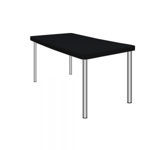MESA TOKIO PATAS METALICAS NEGRA